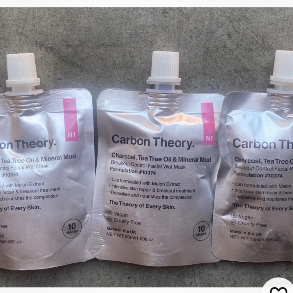 Carbon Theory Charcoal, Tea Tree Oil & Mineral Mud face mask.